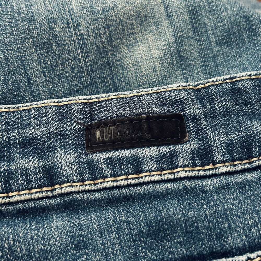 Kut From the Kloth Blue Jeans 6 Catherine Boyfriend Distressed Holes - Picture 8 of 13